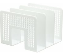 Лоток-сортер для бумаг BRAUBERG Office-Expert, 3 отделения, 207x212x168 мм, сетчатый, белый 238023