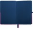 Блокнот BRAUBERG А5, 148x218мм, DUO, под кожу, с резинкой, 80л, клетка, синий/розовый 113434 9
