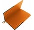 Блокнот BRAUBERG А5, 148x218мм, DUO, под кожу, с резинкой, 80л, клетка, оранжевый/зеленый 113435 3