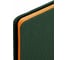 Блокнот BRAUBERG А5, 148x218мм, DUO, под кожу, с резинкой, 80л, клетка, оранжевый/зеленый 113435 6