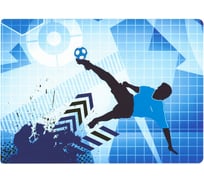 Настольное покрытие для письма и творчества ПИФАГОР Футбольный мяч размер А4, пластик 227252