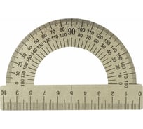 Транспортир ПИФАГОР 10 см, 180 градусов, металлический 210637