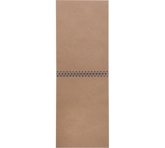 Скетчбук BRAUBERG ART DEBUT крафт-бумага, 80 г/м2, 145х205 мм, 50 л, гребень, жёсткая подложка 110986 1