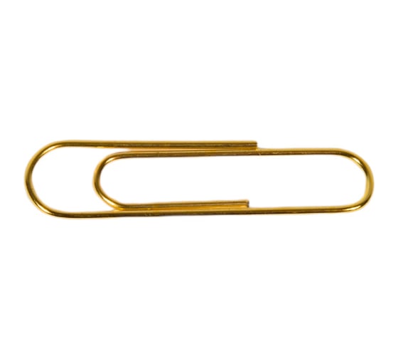 Скрепки Lamark 33 мм/100 шт, золотистые, 10 шт PC0222
