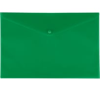 Конверт на кнопке Lamark А4, 0,18 мм, глянцевый, зеленый, 10 шт PE0425-GN