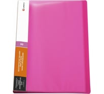 Папка с 60 вкладышами Lamark 0,60 мм, жесткая, неон, красная DB0036-IMRD