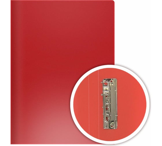Папка с боковым прижимом DOLCE COSTO Эконом, А4, красная D00331-RD