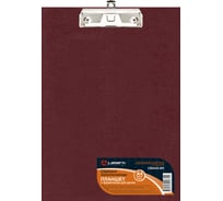 Планшет с верхним зажимом и держателем для ручки Lamark А4, PVC, бордовый CB0445-BR