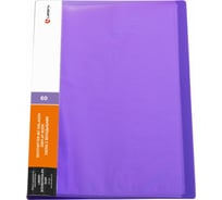 Папка с 60 вкладышами Lamark 0,60 мм, жесткая, неон, фиолетовая DB0036-IMVL