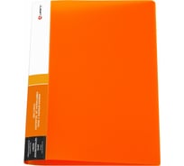 Папка с боковым зажимом Lamark 0,60 мм, неон, оранжевая CF0042-IMOR