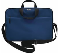 Папка-портфель Lamark A4+, 1 отделение, на молнии, с ручками, цвет синий DC0032-BL