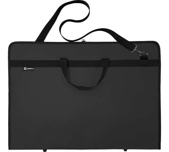 Папка-планшет Lamark A2, 650х470 мм, 1 отделение, с ручками, черный DC0022-BK
