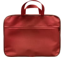 Папка-портфель Lamark A4, 1 отделение, на молнии, с ручками, текстиль, красная DC0019-RD