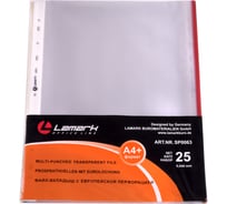 Файл-вкладыш с перфорацией Lamark А4+, 0,04 мм, с цветным кантом, яичная скорлупа SP0063