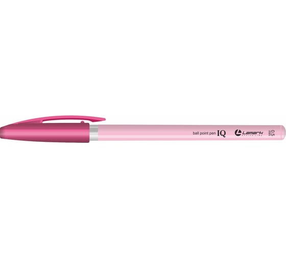 Шариковая ручка Lamark IQ розовый корпус, синий стержень, 0,5 мм, 48 шт BP0640-BLPK