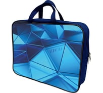 Папка-портфель Lamark Geometry, A4, 1 отделение, на молнии, с ручками, усиленное дно DC0025-04