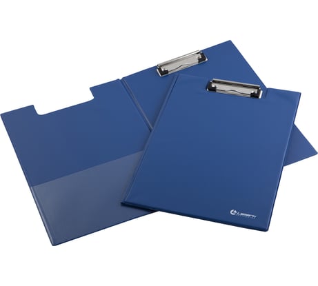Папка-планшет Lamark с верхним зажимом, 2,4 мм, с крышкой, А4, PVC, синий CB0607-BL
