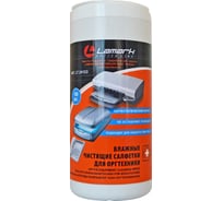 Влажные салфетки LAMARK чистящие для оргтехники, 100 шт/туба LT 24153