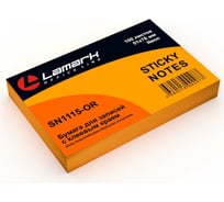 Бумага для заметок с клеевым краем LAMARK 51x76 мм, 100 листов, неон оранжевая, упаковка 12 шт SN1115-OR