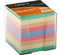 Цветная бумага для записи LAMARK 90×90мм 900л в прозрачном пластиковом боксе NT0073