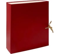 Архивная папка-бокс LAMARK складная, бумвинил, А4, 50 мм, красная упаковка 25 шт AB0105-RD