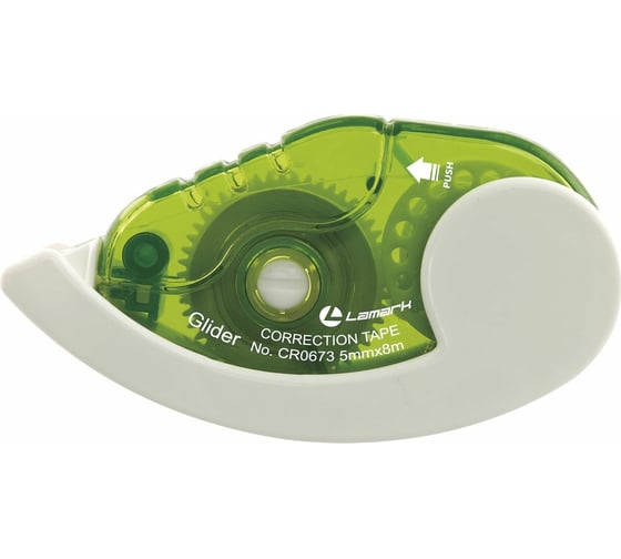 Корректирующая лента LAMARK Glider 5 мм x 8 м, зеленый корпус CR0673-GN 1