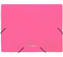Папка LAMARK на резинке А5, 200х250 мм, пластик 0,4 мм, цвет розовый упаковка 20 шт TF0135-PN