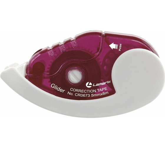 Корректирующая лента LAMARK Glider 5 мм x 8 м, красный корпус CR0673-RD