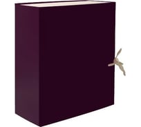 Архивная папка-бокс LAMARK, бумвинил, А4, 150 мм, бордовая, собранная упаковка 4 шт CB015-BR