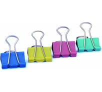 Цветные зажимы для бумаг DOLCE COSTO 41 мм 12 штук/упаковка D00126