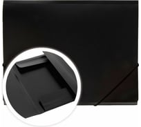 Папка DOLCE COSTO на резинке Эконом, A4, черная, упаковка 80 шт D00332-BK