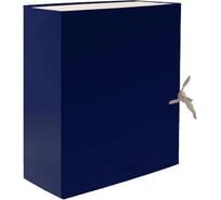 Архивная папка-бокс LAMARK складная, бумвинил, А4, 200 мм, синяя упаковка 25 шт AB0120-BL