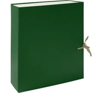 Архивная папка-бокс LAMARK складная, бумвинил, А4, 100 мм, зеленая упаковка 25 шт AB0110-GN