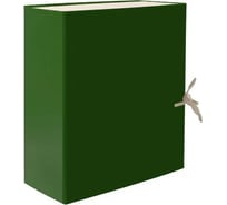 Архивная папка-бокс LAMARK, бумвинил, А4, 200 мм, зеленая, собранная упаковка 4 шт CB020-GN
