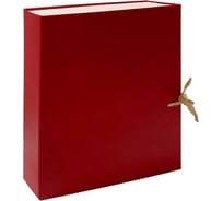 Архивная папка-бокс LAMARK складная, бумвинил, А4, 90 мм, красная упаковка 25 шт AB0109-RD