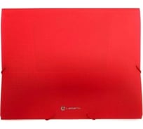 Папка LAMARK на резинке А4, 0,6 мм, пластик тиснение диамант, красная, упаковка 20 шт TF0125-RD