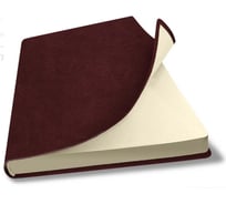 Записная книга - cкетчбук LAMARK Salut FLEX A5 бордовый, 160 страниц, кремовый блок, без линовки, закругленные углы упаковка 1 шт 01102-BR