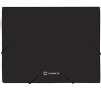 Папка LAMARK на резинке А5, 200х250 мм, пластик 0,4 мм, цвет черный упаковка 20 шт TF0135-BK