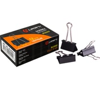 Черные зажимы для бумаг LAMARK 32 мм 12 шт 12 упаковок BC0542