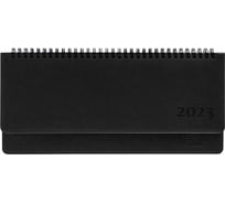 Планинг Galant "Ritter" датированный, 2023 год, 305x140 мм, под кожу, черный 114002