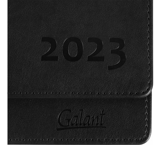 Планинг Galant "Ritter" датированный, 2023 год, 305x140 мм, под кожу, черный 114002