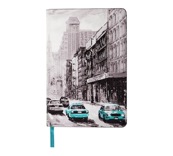 Блокнот BRAUBERG VISTA Old New York А5, 143x210 мм, под кожу, гибкий, 80 л 112062 1