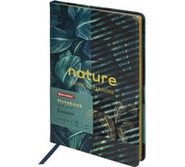 Блокнот BRAUBERG VISTA Nature А5, 143x210 мм, под кожу, твердый, срез фольга, 80 л 112078