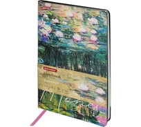 Блокнот BRAUBERG VISTA Claude Monet А5, 143x210 мм, под кожу, гибкий, срез фольга, 80 л 112058