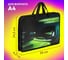 Папка на молнии с ручками ЮНЛАНДИЯ Neon race А4, 1 отделение, пластик, ширина 40 мм 270950 5