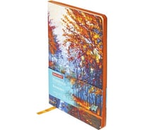 Блокнот BRAUBERG VISTA Aqua Autumn А5, 143x210 мм, под кожу, гибкий, 80 л 112072