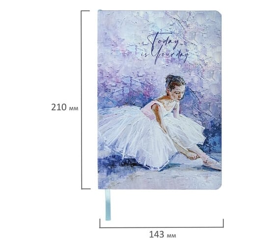 Блокнот BRAUBERG VISTA Ballet А5, 143x210 мм, под кожу, гибкий, 80 л 112066