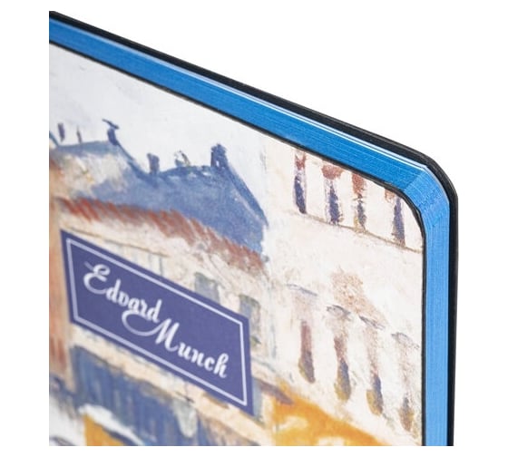 Блокнот BRAUBERG VISTA Edvard Munch А5, 143x210 мм, под кожу, гибкий, 80 л 112060