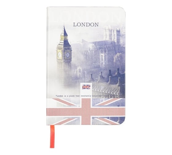 Блокнот BRAUBERG VISTA London малый формат, 100x150 мм, А6, под кожу, твердый, 80 л 112092