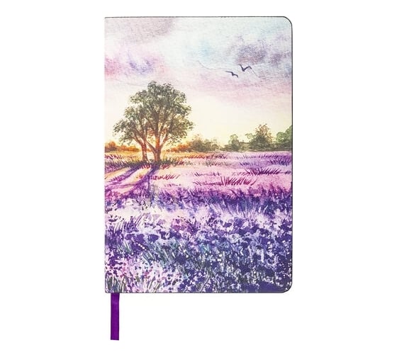 Блокнот BRAUBERG VISTA Violet А5, 143x210 мм, под кожу, гибкий, 80 л 112074